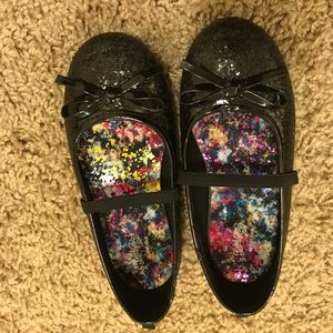 Black Glitter Dress Shoes